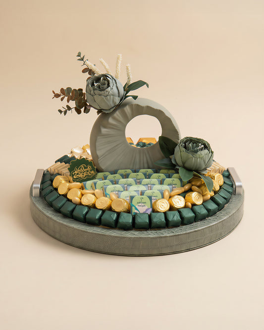 Round Green Tray