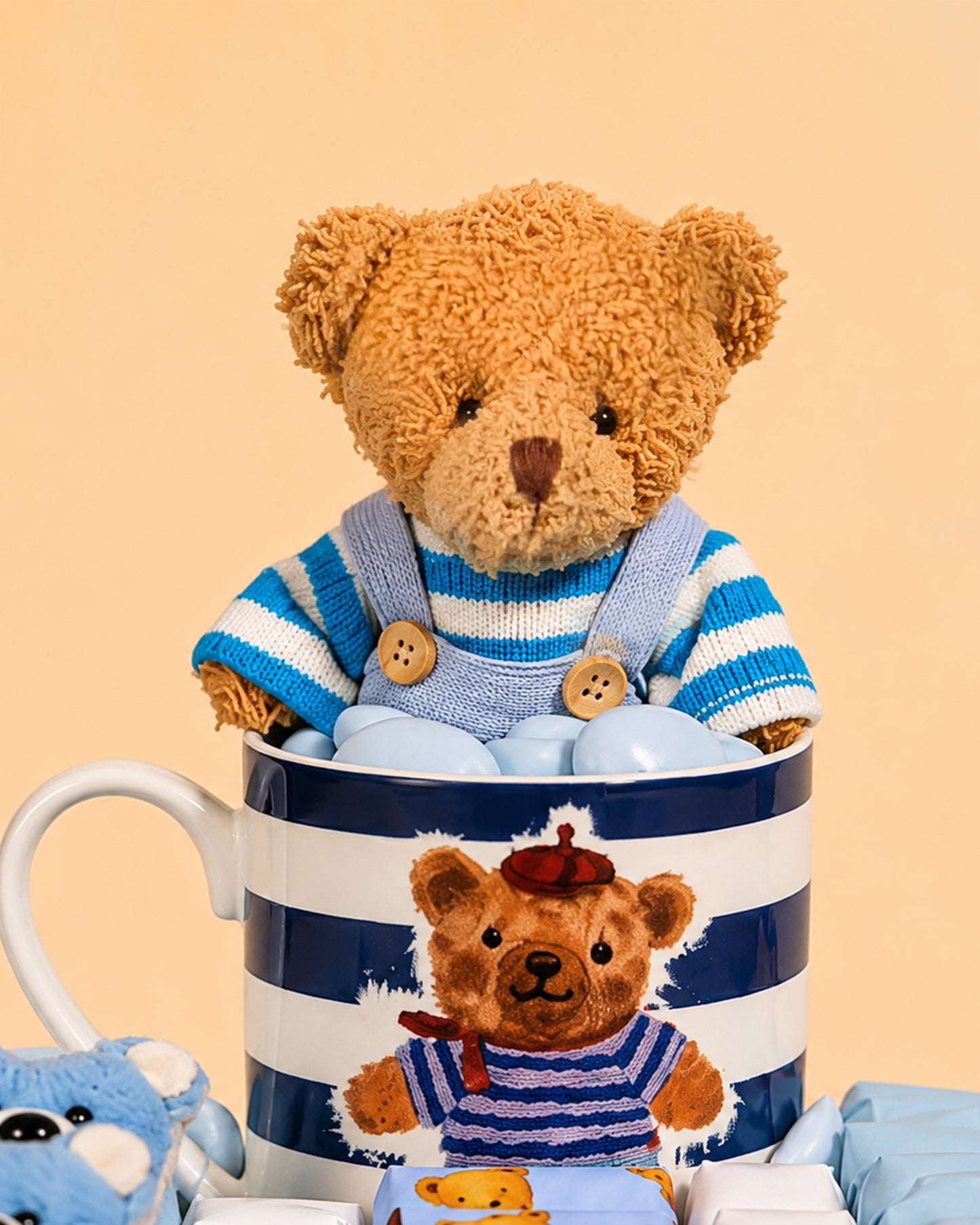 Teddy Bear Welcome Baby Boy Tray