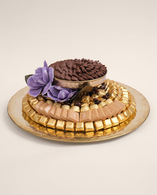 Round Gold Tray