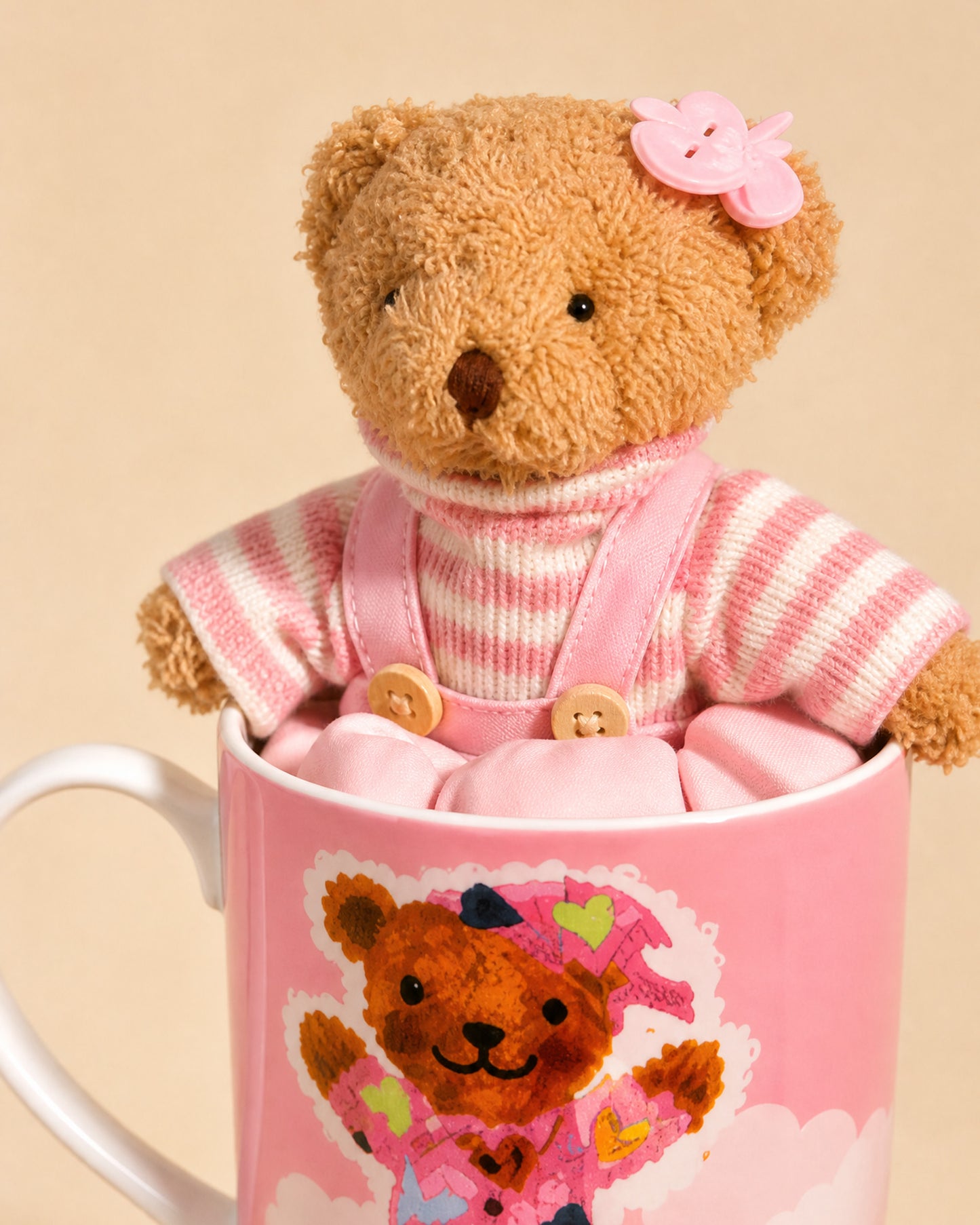 صينية المولودة الجديدة – Teddy Bear Welcome Baby Girl