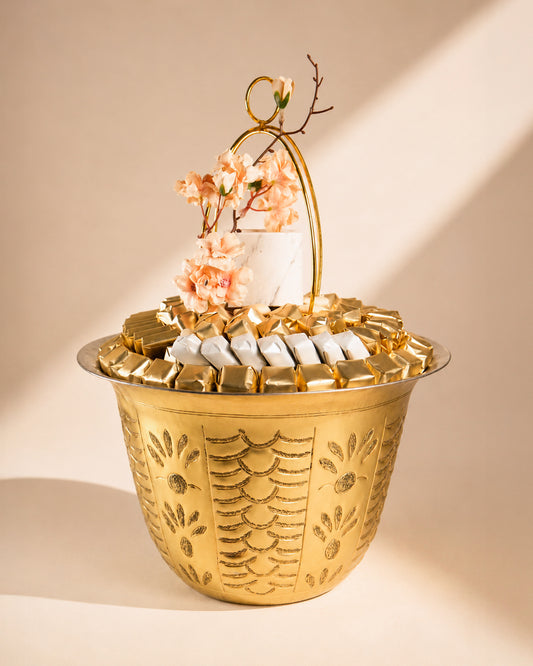 Large Brass Deep Bowl