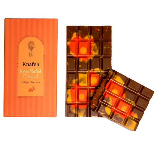 Lotus Salted Caramel Knafeh Bar